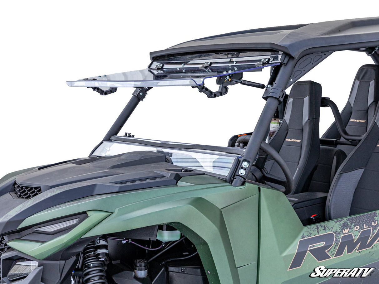 Yamaha Wolverine RMAX Scratch Resistant Flip Windshield