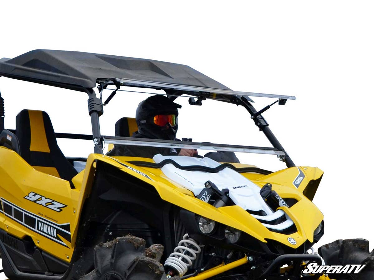 SuperATV Yamaha YXZ Scratch Resistant Flip Up Windshield