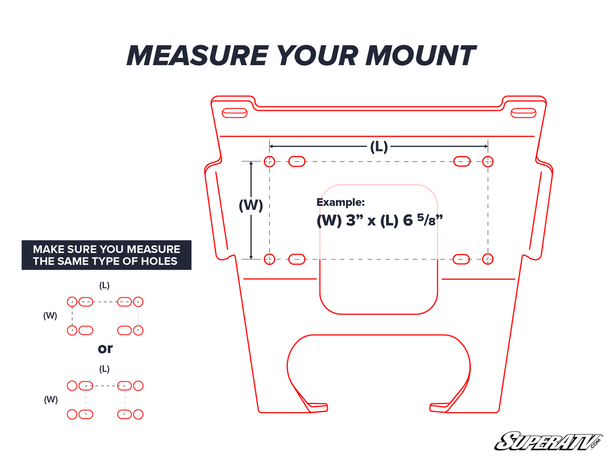 POLARIS RZR WINCH MOUNTING PLATE